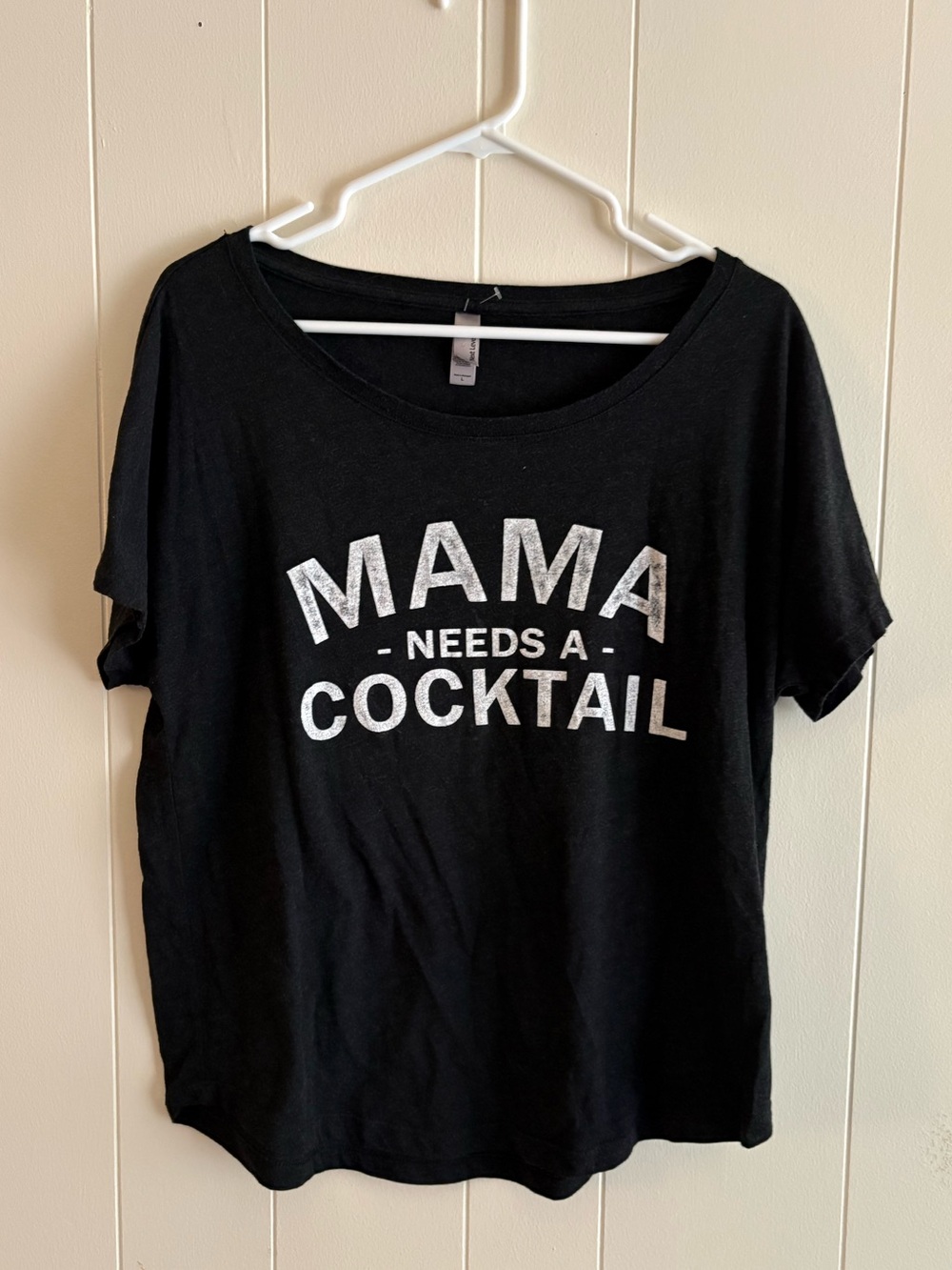 Next Level Apparel Black Graphic “Mama Needs A Cocktail” Tee
